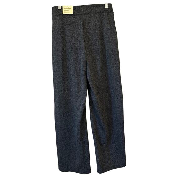 Max studio Blk White Tweed Stretchy Pant Bell Bottom Woman’s Small - Picture 4 of 6